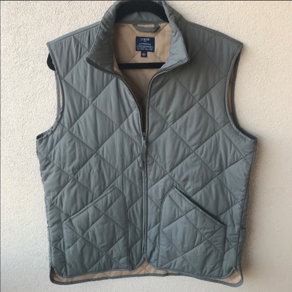 J Crew Mercantile (gray) puffer vest (Medium)